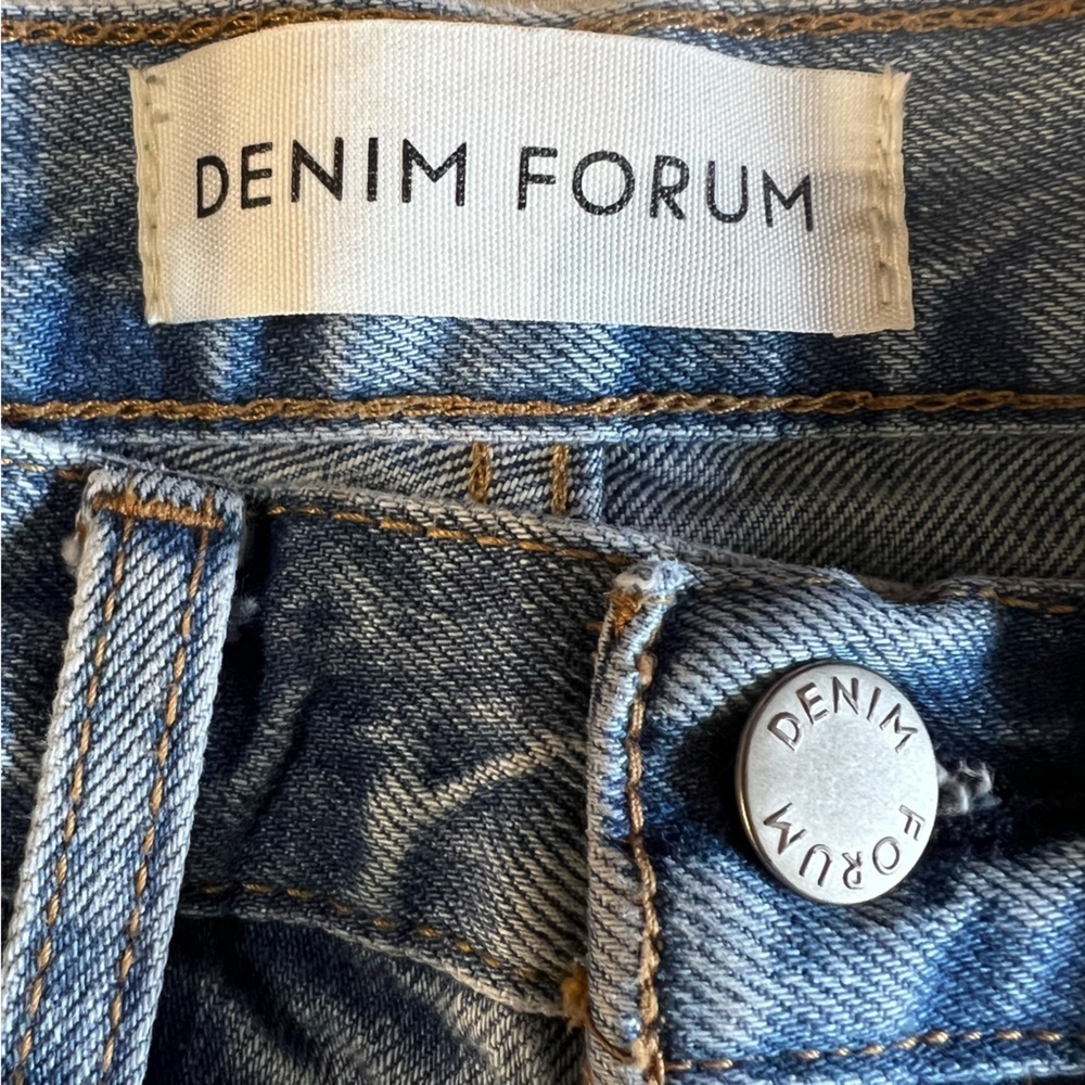 Denim Forum Joni High Rise Loose distressed jeans size 26 excellent condition - Picture 15 of 16